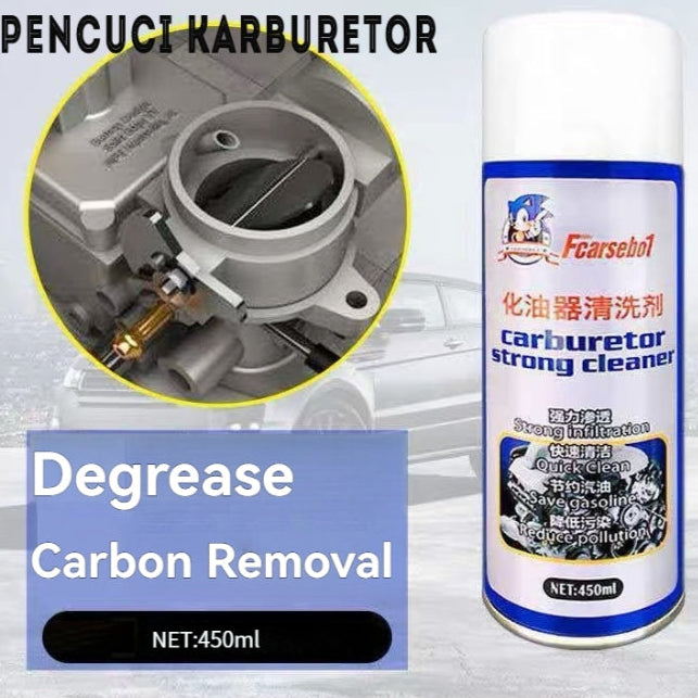 Non-Disassembly Carburetor Cleaning Agent - 450ml Oil Cleaning Spray for Automotive & Motorcycle Parts