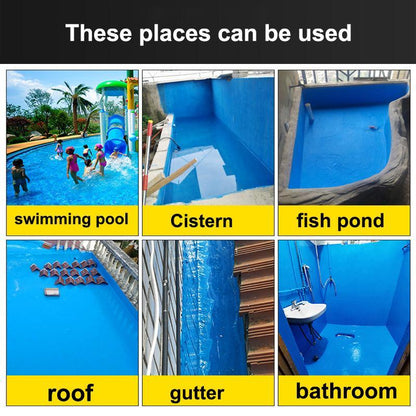 Permanent Waterproof Coating – Leakproof Seal for Roof, Floor, Bathroom & Walls – Weatherproof, Durable, Long-Lasting Protection